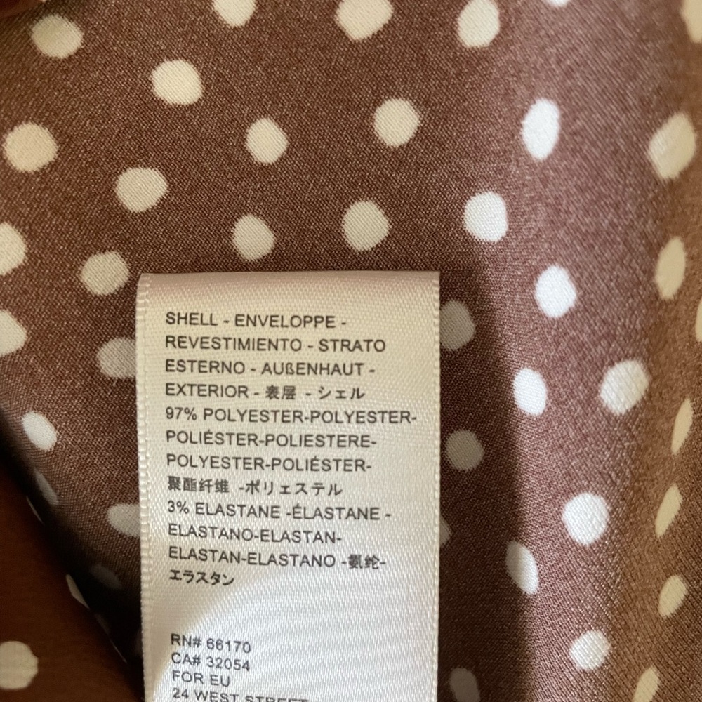 Urban Outfitters brown and white polka dot midi NWT SZ S - Picture 15 of 16